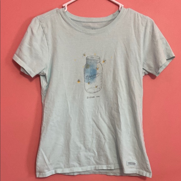 Life Is Good Sky Blue Women's Crusher Tee | XS - Picture 1 of 6